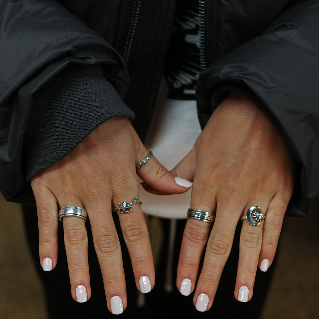 Chrome rose Ring